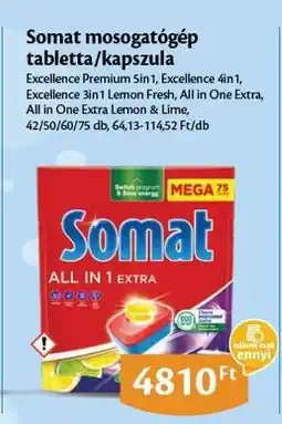 EcoFamily Somat mosogatógép tabletta/kapszula ajánlat