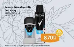 EcoFamily Rexona Men deo stift/deo spray ajánlat