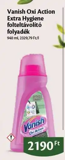 EcoFamily Vanish Oxi Action Extra Hygiene folteltávolító folyadék ajánlat