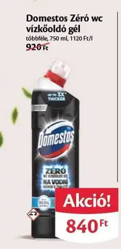 EcoFamily Domestos Zéró WC Vízkoóldó Gél ajánlat