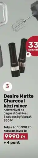 EcoFamily Desire Matte Charcoal kézi mixer ajánlat