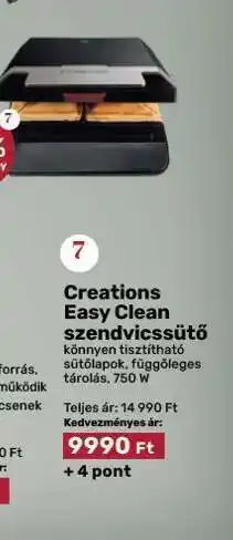 EcoFamily Creations Easy Clean szendvicssütő ajánlat