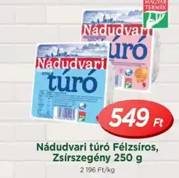 Real Nádudvari túró Félzsíros, Zsírszegény ajánlat