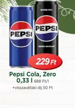 Real Pepsi Cola, Zero ajánlat