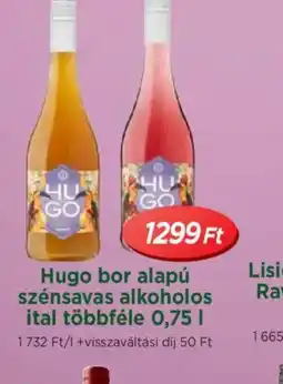 Real Hugo bor alapú szénsavas alkoholos ital ajánlat