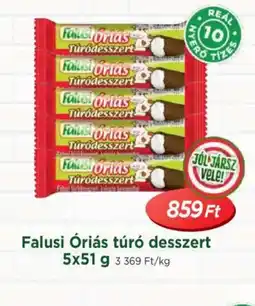 Real Falusi riás túr desszert ajánlat