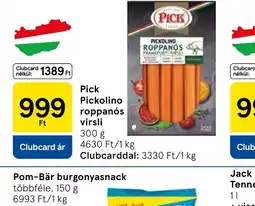 Tesco Pick Pickolino roppans virsli ajánlat