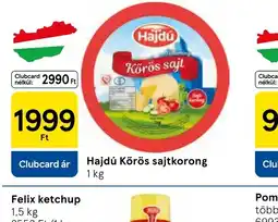Tesco Hajdú Körös sajtkorong ajánlat