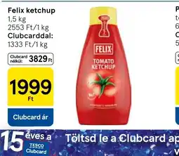 Tesco Felix ketchup ajánlat