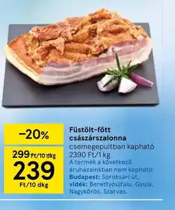 Tesco Füstölt-főtt császárszalonna ajánlat