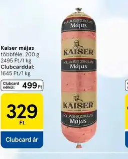 Tesco Kaiser májas ajánlat