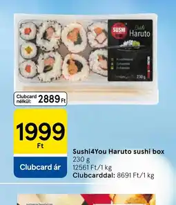 Tesco Sushi4You Haruto sushi box ajánlat
