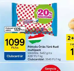 Tesco Pöttyös riás Túr Rudi multipack ajánlat