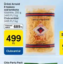 Tesco Ürömi Arnold 8 tojásos száraztészta ajánlat
