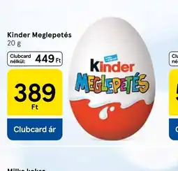Tesco Kinder Meglepetés ajánlat