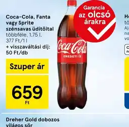 Tesco Coca-Cola, Fanta vagy Sprite szénsavas üdítőital ajánlat