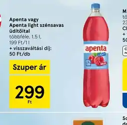Tesco Apenta vagy Apenta light szénsavas üdítőital ajánlat