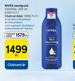 Tesco Nivea testápol ajánlat