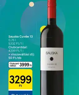 Tesco Sauska Cuvée 13 ajánlat