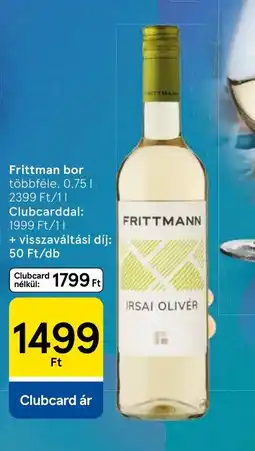 Tesco Frittman bor ajánlat