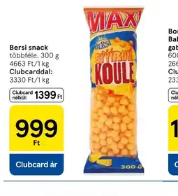 Tesco Bersi snack ajánlat