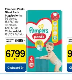 Tesco Pampers Pants Giant Pack bugyipelenka ajánlat