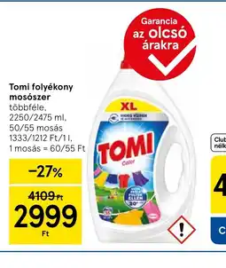 Tesco Tomi folyékony mosszer ajánlat