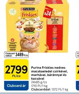 Tesco Purina Friskies nedves macskaeledel ajánlat