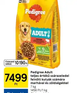Tesco Pedigree Adult teljes értékű szárazeledel ajánlat