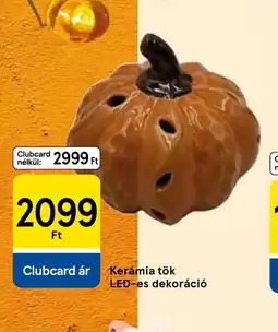 Tesco Kerámia tök LED-es dekoráci ajánlat