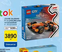 Tesco LEGO® City 60442 F1-es pilta McLaren versenyautval ajánlat