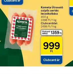 Tesco Kometa Útraval csípős sertés lecskolbász ajánlat