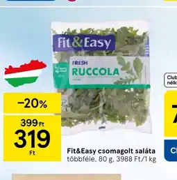 Tesco Fit&Easy csomagolt saláta ajánlat
