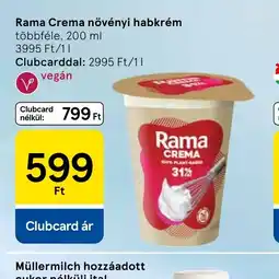 Tesco Rama Crema növényi habkrém ajánlat