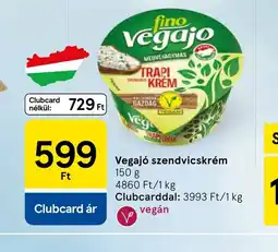 Tesco Vegaj szendvicskrém ajánlat