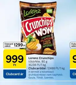 Tesco Lorenz Crunchips ajánlat