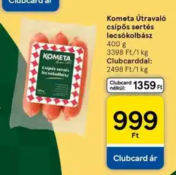 Tesco Kometa Útravaló csípős sertés lecsókolbász ajánlat