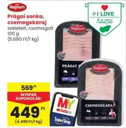 Spar Prágai sonka, csemegekaraj ajánlat
