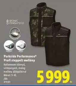 Lidl Parkside Performance Profi steppelt mellény ajánlat