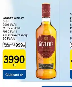 Tesco Grant's whisky ajánlat