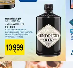 Tesco Hendrick's gin ajánlat