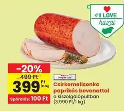 Spar Csirkemellsonka paprikás bevonattal ajánlat
