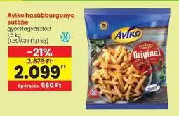 Spar Aviko hasábburgonya sütőbe ajánlat