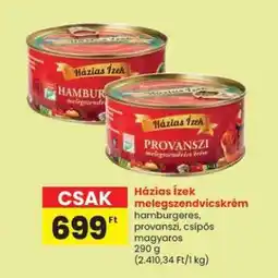 Spar Háziás Ízek melegszendvicskrém ajánlat