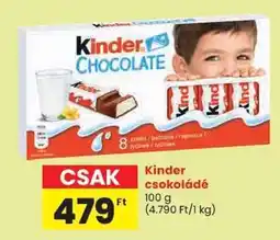 Spar KINDER Csokoládé ajánlat