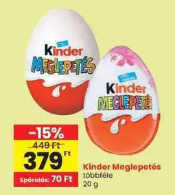 Spar KINDER Meglepetés ajánlat