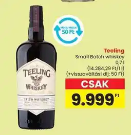 Spar Teeling Small Batch whiskey ajánlat