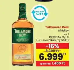 Spar Tullamore Dew whiskey ajánlat