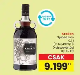 Spar Kraken Spiced Rum ajánlat