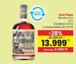 Spar Don Papa Baroko Rum ajánlat